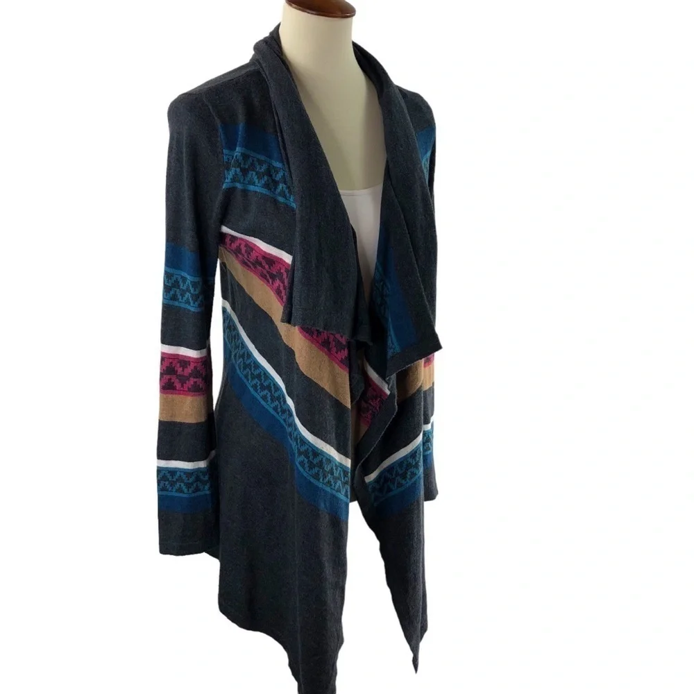 Chip & Pepper Aztec Western Cardigan Sweater Sz S/M Casual Long Cotton Blend